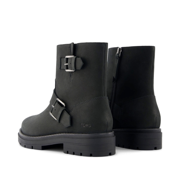 🎉 SALE 🎉 TOMS Women's Black Ionie Moto Boots - Picture 4 of 6